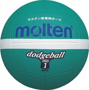 ＜ドッジボール＞molten/モルテン ドッジボール 緑 1号球 LD1G【マラソン1207P05】