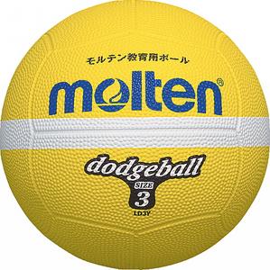 ＜ドッジボール＞molten/モルテン ドッジボール 黄 3号球 LD3Y