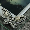 TOHO ≪ビーズ・デコ刺繍キット≫パールの蝶々ブローチ BDK-1 ビーズキット デコ 刺繍 初心者 雑貨 アクセサリー ブローチ ちょうちょう 作り方 レシピ