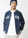 【SALE/55%OFF】BEAMS MEN CHAMPION × BEAMS / 別注 NY ベースボールジャケット ビームス メン コート/ジャケット【RBA_S】【RBA_E】【送料無料】