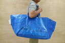 【メール便送料無料】IKEA イケア　FRAKTA　キャリーバッグ　Lサイズ / エコバッグ　お買い物袋　ブルーバッグ 無地