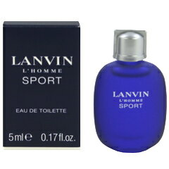 ランバン オム スポーツ ミニ香水 EDT・BT 5ml 【ランバン: 香水・フレグランス ミニ香水・ミニボトル メンズ・男性用】【誕生日 記念日 プレゼント 贈り物 ランキング おすすめ】≪レビューを書いておまけGET≫後払い・コンビニ払いOK！LANVIN LANVIN SPORT L HOMME EAU DE TOILETTE