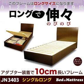 シングルサイズベッドフレームJN-3403ダークブラウン/ライトブラウン収納付き木製ベッド桐すのこフレームのみ68%off半額以下【あす楽対応_四国】【あす楽対応_中国】【あす楽対応_近畿】【05P25Sep09】