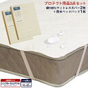 寝装品3点セット ファミリーサイズ シングル+セミダブル (マットレスカバー G01・防水ベッドパッド ALTA-PU)
