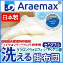 【日本製】『マイクロマティーク(R)』側生地・『ダクロン(R)クォロフィル(R)アクア』中綿使用 洗える掛け布団 セミダブルサイズ