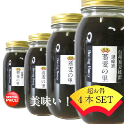 ポイント10倍【2023年産 新蜜】国産 非加熱 生はちみつ1000gx4本 信州産 美味い 新そば蜂蜜 4kg秘密はアルプス山脈の水鉄分・ミネラル <strong>蕎麦蜂蜜</strong> 【在庫少ないため価格が高いのでお勧めできません】