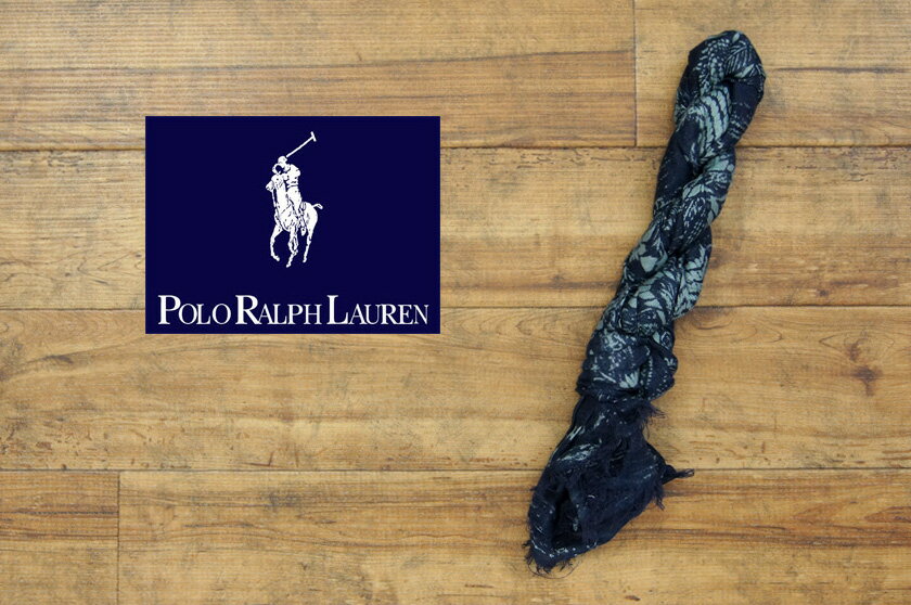 【POLO by Ralph Lauren】ラルフローレン コットン LINEN&MODAL インディゴ ストール