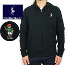 POLO by Ralph Lauren ラルフローレン ポロベアー フルジップ スウェット パーカー ブラックあす楽