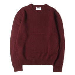 LITHIUM HOMME リチウムオム ニット 現行モデル CARIAGGI カシミヤ ウール クルーネック ニット セーター 7GG CARIAGGI CASHMERE CREW-NECK KNIT LH80-0107 トップス プルオーバー バーガンディー 長袖【メンズ】【中古】【新品同様】【K4056】