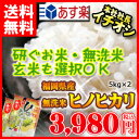 平成28年度産 無洗米 5kg 送料無料 米 九州産 福岡県産 ヒノヒカリ 5kg×2個セット ひのひかり 5キロ 送料込み 【コンビニ受取対応商品】