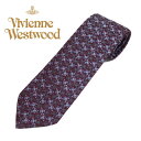 ヴィヴィアンウエストウッド ネクタイ 24t85 P41 0004 ワインレッド IP-0635 VIVIENNE WESTWOOD 刺繍 総柄 オーブ オーヴ ロゴ おしゃれ ブランド ネクタイ シルク プレゼント ギフト お祝い 誕生日 結婚式 父の日