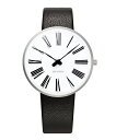 腕時計 アルネヤコブセンローマン ウォッチ 34mmArne Jacobsen Roman Watch Leather 53301-1601ローゼンダール ROSENDAHL