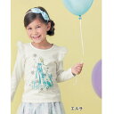 【Disney】ディズニー 肩フリルTシャツ【子供服 女の子...