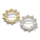 コットン パールブローチ ◇ ベルメゾン アクセサリー ジュ...