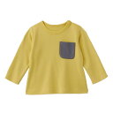 【ベルメゾン】 プチプラ!スムース微起毛 長袖 T シャツ 「スモーキーイエロー」 ◆ 80 90 95 ◆ ◇ ベビー 服 ベビー 服 新生児 男の子 女の子 ベビー 用品 新生児服 出産祝い ギフト プレゼント トップス ◇