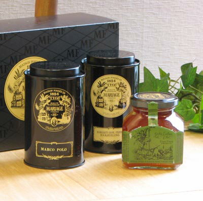 マリアージュ・フレール　紅茶と紅茶のジャムの贈り物（紅茶：マルコポーロ、ダージリン プリン…...:belleseve:10001047