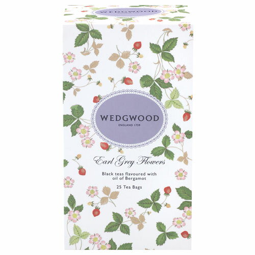【新パッケージ】　ウェッジウッドの紅茶　ワイルドストロベリー　ティーバッグ25袋入り『アールグレイフラワーズ』