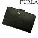 フルラ FURLA 二つ折り財布 L字ファスナー 小銭入れ付 BABYLON バビロン ネロ/ブラック PR85 B30 O60 ONYX