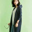 ロングコート M LL Lファスナー使いロング丈パーカ(M〜LL) ベルーナ 30代 40代 ファッション レディース ラナン Ranan 春服 ロングコート コート アウター スプリングコート サマーセール 3,229円