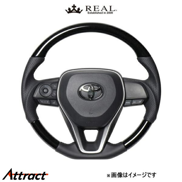 レアル ステアリング プレミアムシリーズ(38Bブラックウッド)アルティス 70系 TYAP-38BBKW REAL