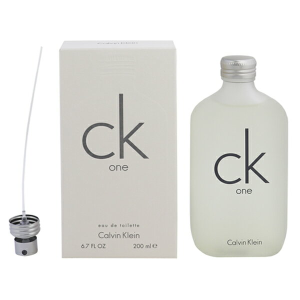 シーケー ワン EDT・SP 200ml 【カルバンクライン: 香水・フレグランス フルボトル ユニセックス・男女共用】【CALVIN KLEIN CK ONE EAU DE TOILETTE SPRAY】