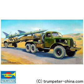 【トランペッタ—】 1/35 AFV SA-2 地対空誘導ミサイル/輸送車 【玩具:プラモデル:ミリタリー:軽装甲機動車】【TRUMPETER SA-2 GUIDELINE MISSILE ON TRANSPORT TRAILER】