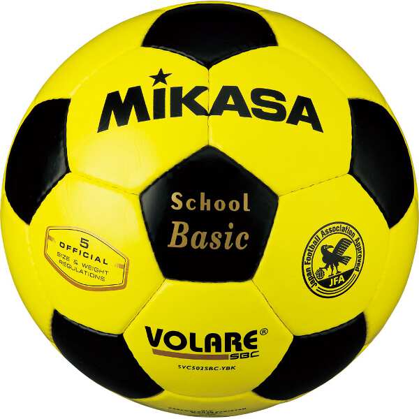 【ミカサ】 サッカーボール 検定球5号 [カラー：イエロー×ブラック] #SVC502SBC-YBK 【スポーツ・アウトドア:サッカー・フットサル:サッカー:ボール】【MIKASA】の画像