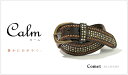 『Calm -Comet-』【40%OFF ベルト】ペケペケステッチの中をちいさな金銀スタッズがながれる印象的なデザイン、レザーの素材感も心地いいスタッズベルト belt