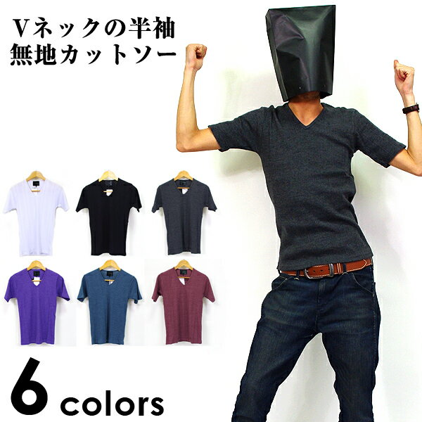 【3点買うと1点がタダ】【レビューで送料無料】メンズ Tシャツ テレコ Vネック 半袖 無地 綿 杢 カジュアル シンプル タイト おしゃれ キレイめ サロン系 ビジネス キレカジ トラッド 流行 モテ Vネック トップス 5分 無地 vネック シンプル メンズ 新作 半袖 丈 服