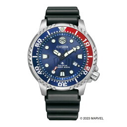 <strong>シチズン</strong> CITIZEN 腕時計 BN0250-07L プロマスター PROMASTER メンズ MARVEL <strong>マーベル</strong> スパイダーマンモデル 限定 MARINEシリーズ エコ・ドライブ ダイバー200m ソーラー 樹脂バンド アナログ メーカー保証1年（国内正規品）（みつはぴ）