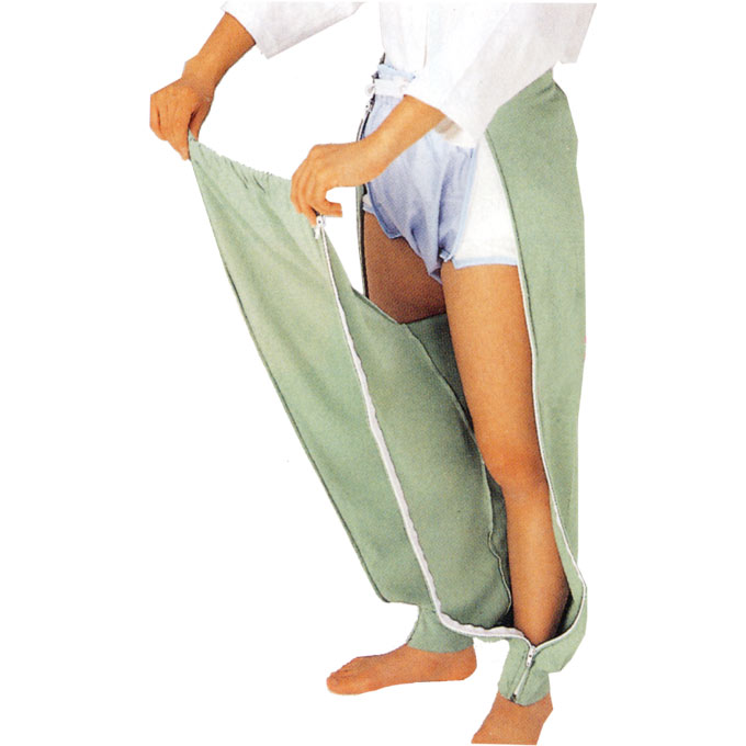 【介護服・介護用パジャマ】【ウェルファン】おむつ用ズボン（裾しぼり型）紳士用　通年用・LLサイズ