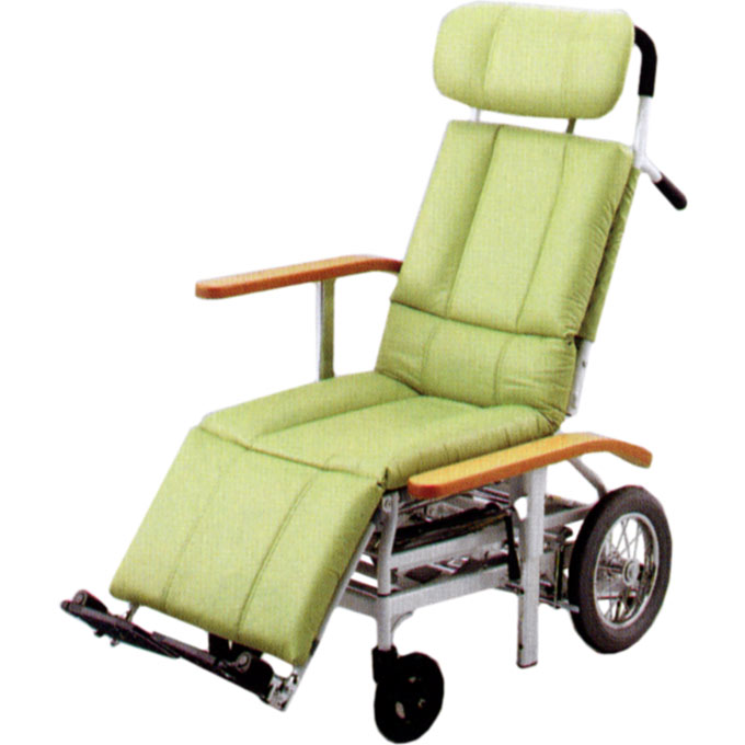 ★【送料無料】【ティルティング車椅子】【日進医療機器】介助式・フルリクライニング車いす　NHR−15 