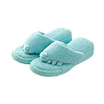 【お風呂あがりに最適】室内履きタオル地のスリッパ『ゆびっぱ』フリーサイズ（ブルー・青）足指広げて開放感