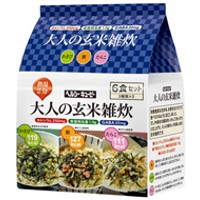 【納期1週間〜10日】ヘルシーキューピー【大人の玄米雑炊　6食セット】1食当り約146円（税別）【5,250円（税込）以上のお買い上げで、送料無料！】□【ポイント最大9倍】