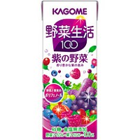 カゴメ　野菜生活100　紫の野菜　紙パック（200ml×24本）【5,250円（税込）以上のお買い上げで、送料無料！】□【ポイント最大9倍】野菜生活100/紫の野菜/KAGOME/