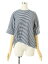 フォクシーニューヨーク collection Tシャツ カットソー 34242 Nany Stripe Sweet Shirt 無地 半端袖 38【Aランク】【中古】tn301111