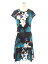 Erdem アーデム ワンピース フラワーモチーフ フレアー 花柄 半袖 40I【Aランク】【中古】tn310110