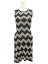 BCBG ワンピース ニット 総柄 ノースリーブ XXS【Aランク】【中古】tn190214