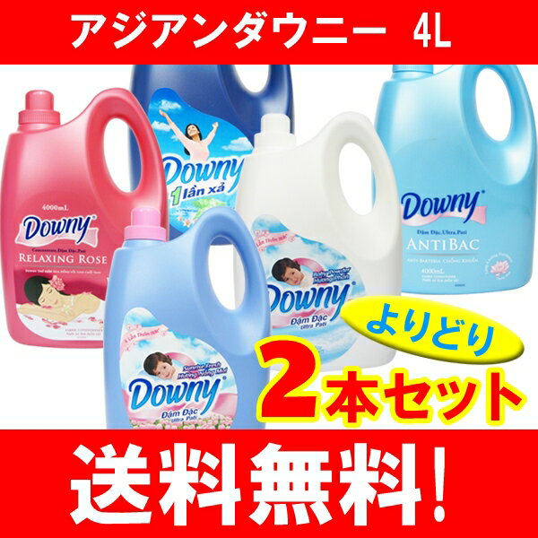 ベトナムダウニー 2本セット(4L)【送料無料】【ダウニー(Downy)】[柔軟剤 液体柔軟剤]【あす楽対応】【2sp_120720_a】【HLS_DU】ベトナムダウニー ベビーパウダー など / ダウニー(Downy) / 柔軟剤 液体柔軟剤★送料無料★