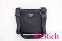 美品 プラダ PRADA ショルダーバッグ BT175Z 黒 ブラック ナイロン レザー 三角 プレート ロゴ ポコノ 肩掛け 斜め掛け 鞄 【中古】【送料無料】 bk5547