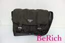 プラダ ショルダーバッグ BT1738 カーキ ナイロン レザー ポコノ PRADA 【中古】【送料無料】 bk6158