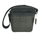 COACH(コーチ)/ショルダーバッグ シグネチャー レディース/ショルダーバッグ/茶系/ブラウン系(シルバー金具)/塩化ビニールコーティング×レザー/【ランクA】【中古】