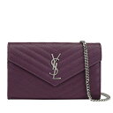 『ポイント5倍』サンローラン パリ SAINT LAURENT PARIS【MONOGRAMME / モノグラム】 ショルダーバッグ チェーンウォレット PRUNIA 377828 BOW02 5206【送料無料】 【あす楽対応】 【コンビニ受取】 【ロッカー受取】 【国際配送】