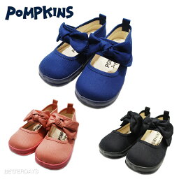 <strong>ストラップシューズ</strong> 女の子 ポプキンズ リニューアル リボンベルト ワンストラップ シューズ POMPKINS 13cm-21cm/キッズ ジュニア 日本製 国産 靴 1411001 当店オススメ