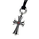 クロムハーツ【Chrome Hearts】タイニー CH クロス チャーム / ルビー