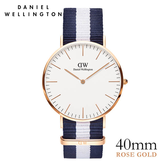 ダニエルウェリントン Daniel Wellington 40mm グラスゴー ローズ メンズ 腕時...:beyondcool:10032083