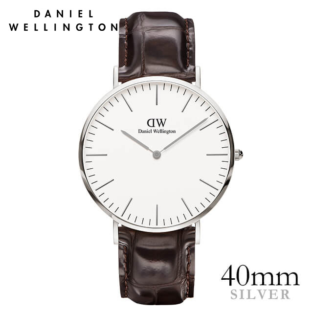 ダニエルウェリントン Daniel Wellington 40mm ヨーク シルバー メンズ 腕時計...:beyondcool:10032103