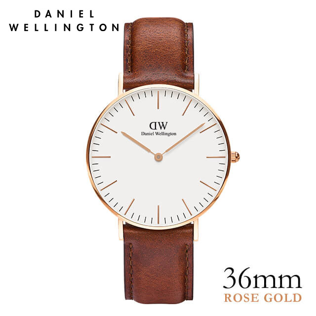 ダニエルウェリントン Daniel Wellington 36mm セントモーズ（セイントモーズ） ローズ 腕時計 ★ポイント10倍