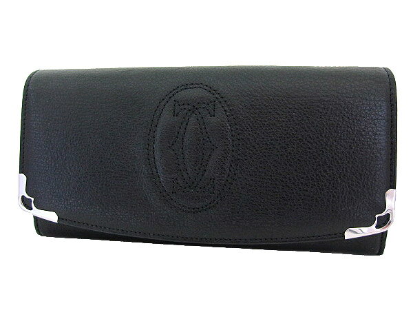 【送料無料】 Cartier L3000911 ブラック 長財布 マルチェロ ドゥ インターナショナルウォレット カルティエ