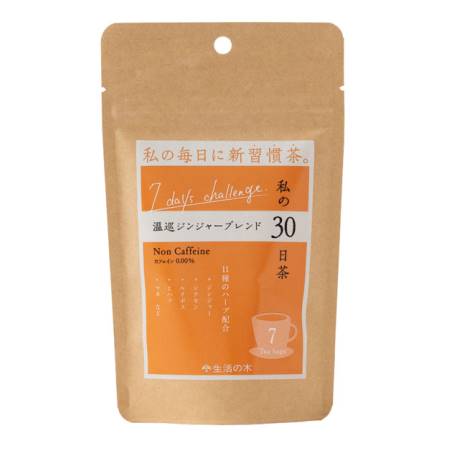 Tree of life 生活の木 私の30日茶 温巡ジンジャーブレンド ティーバッグ 7ヶ入